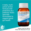 Blackmores Probiotics+ Daily Health Gut Health Vitamin Capsules 30 pack – daily probiotic supplement supporting digestive balance, immune system health, and overall wellbeing.