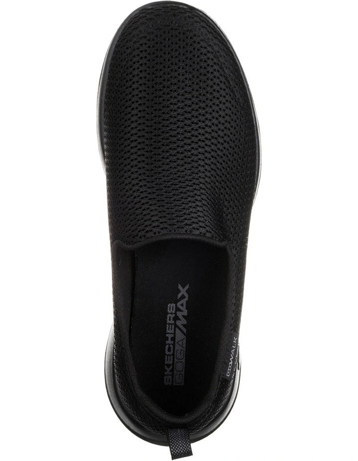 Skechers GOwalk Joy Slip-On Sneaker in Black - lightweight cushioned walking shoes for women