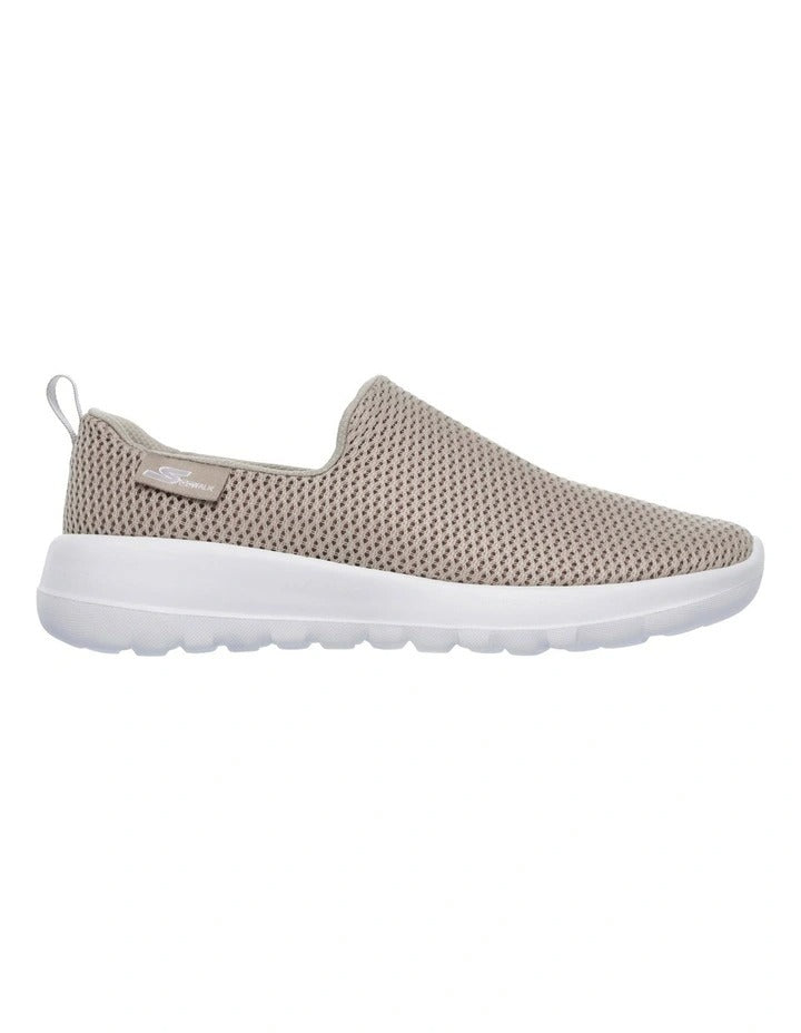 Skechers GOwalk Joy Slip-On Sneaker in Taupe - lightweight cushioned walking shoes for women