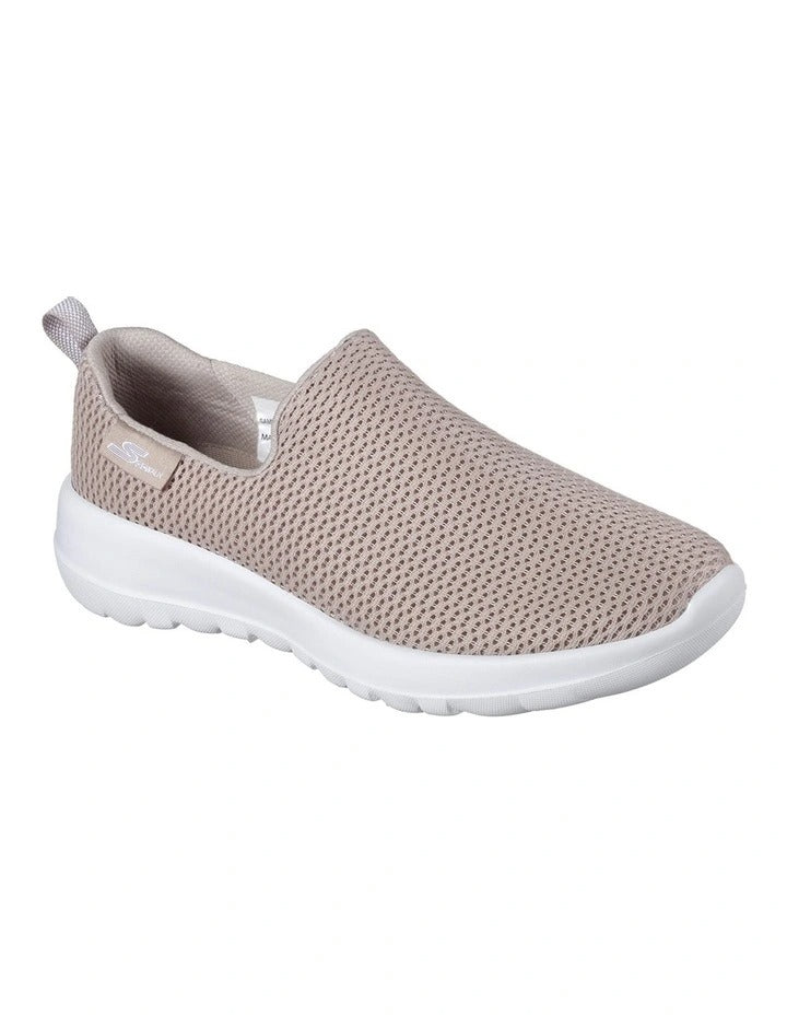 Skechers GOwalk Joy Slip-On Sneaker in Taupe - lightweight cushioned walking shoes for women