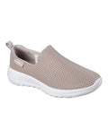 Skechers GOwalk Joy Slip-On Sneaker in Taupe - lightweight cushioned walking shoes for women