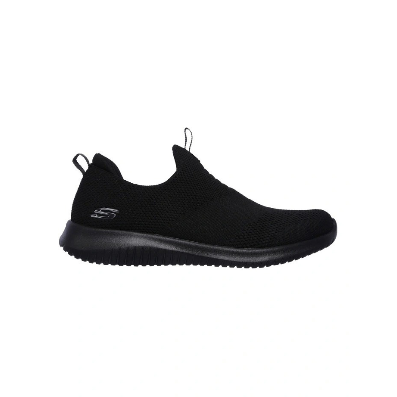 Skechers Ultra Flex First Take Slip-on Sneaker in Black - lightweight breathable slip-on shoes for women