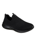 Skechers Ultra Flex First Take Slip-on Sneaker in Black - lightweight breathable slip-on shoes for women