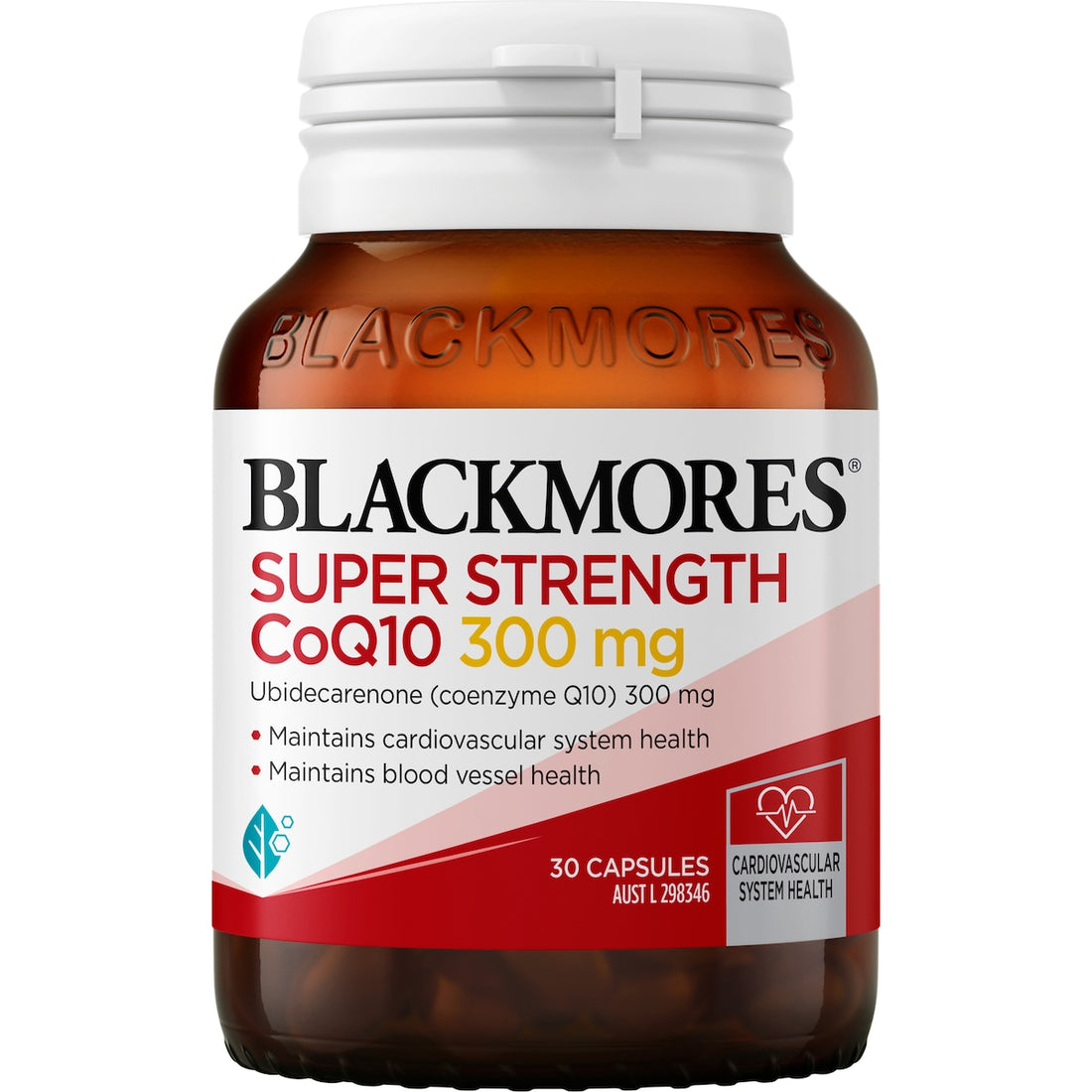Blackmores Super Strength CoQ10 300mg Heart Health Vitamin Tablets 30 Pack, Supports Energy Production and Heart Function