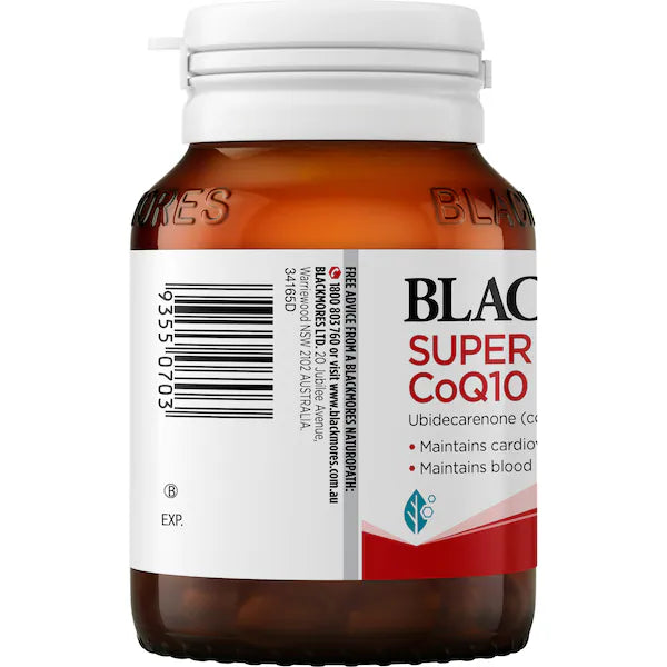 Blackmores Super Strength CoQ10 300mg Heart Health Vitamin Tablets 30 Pack, Supports Energy Production and Heart Function