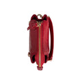 Luxury red leather handbag for women in crocodile pattern — LeatherLuxe shoulder bag with elegant design and premium finish.