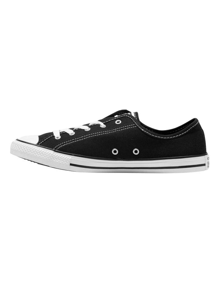 Converse Chuck Taylor All Star Dainty Low Top Sneaker in Black, featuring a sleek, low-profile design for a minimalist and stylish look.