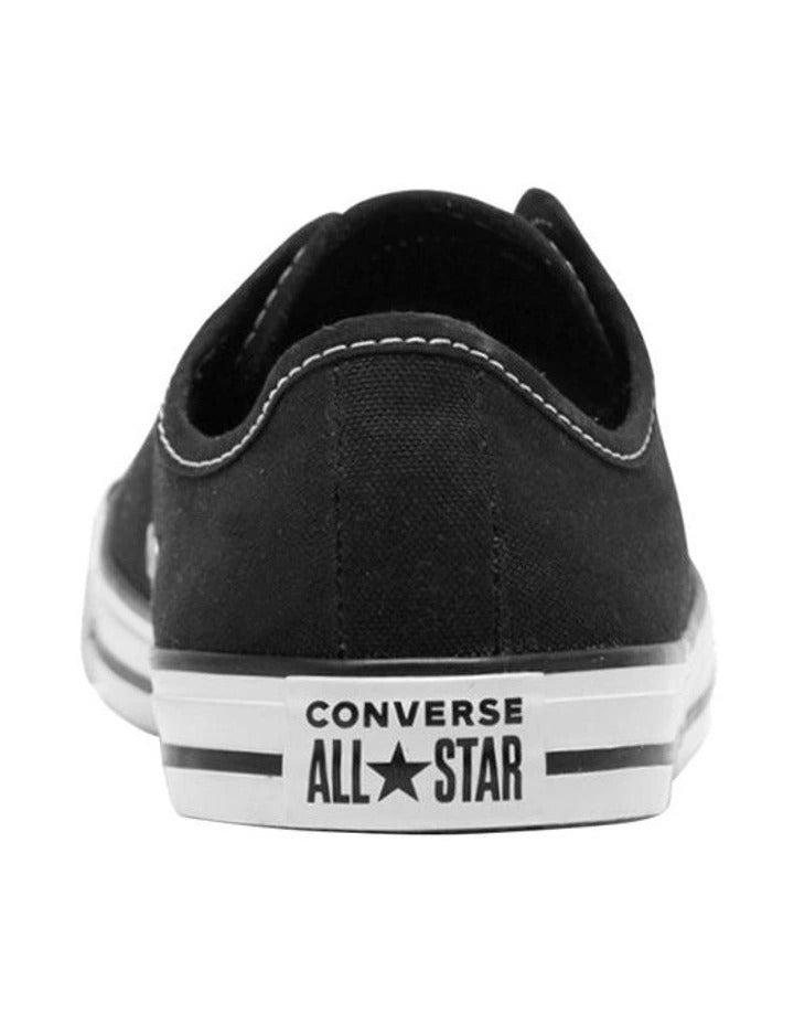 Converse Chuck Taylor All Star Dainty Low Top Sneaker in Black, featuring a sleek, low-profile design for a minimalist and stylish look.