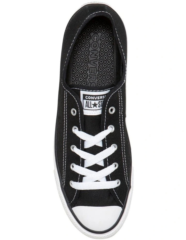 Converse Chuck Taylor All Star Dainty Low Top Sneaker in Black, featuring a sleek, low-profile design for a minimalist and stylish look.