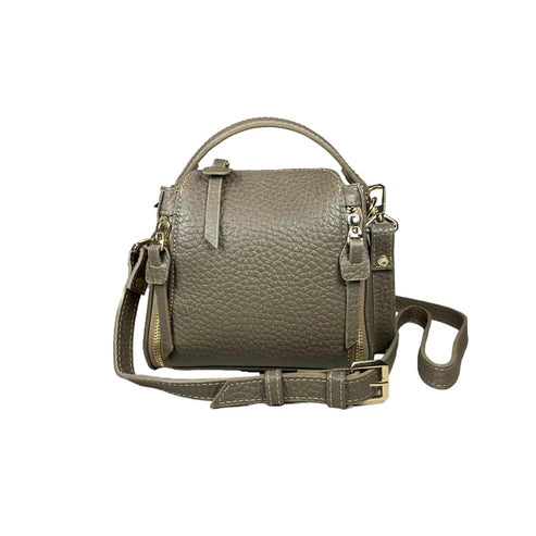 Beige leather handbag for women — LeatherLuxe shoulder bag with elegant design and premium craftsmanship