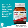 Blackmores CoQ10 150mg Heart Health Vitamin Capsules 30 Pack, for energy and heart support