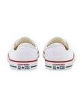 Converse Chuck Taylor All Star Ballet Lace Optical Sneaker in White, featuring a clean, low-profile design with ballet-inspired laces for a chic, feminine look.