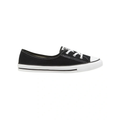 Converse Chuck Taylor All Star Ballet Lace Sneaker in Black, featuring a sleek, low-profile design with ballet-inspired laces for a feminine, stylish look.