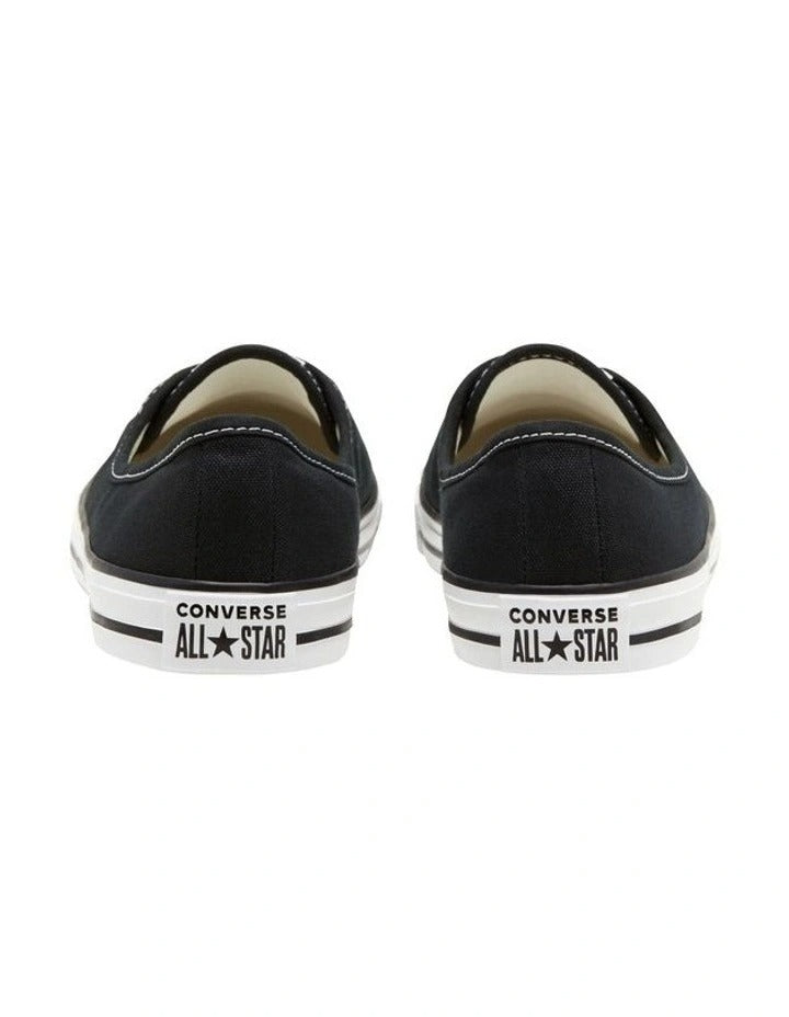 Converse Chuck Taylor All Star Ballet Lace Sneaker in Black, featuring a sleek, low-profile design with ballet-inspired laces for a feminine, stylish look.