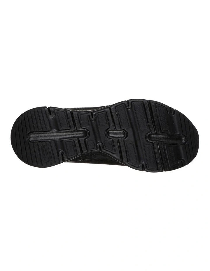 Skechers Arch Fit Sunny Outlook Sneaker in Black - supportive cushioned walking shoes for everyday comfort