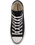 Converse Chuck Taylor All Star Lift Hi Top Sneaker in Black/White, featuring a high-top design with a platform sole for elevated style.