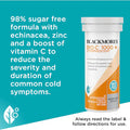 Blackmores Bio C 1000mg Echinacea + Zinc Vitamin C Effervescent Tablets 10 pack — immune support supplement with natural citrus flavor, boosting immunity and overall wellness.