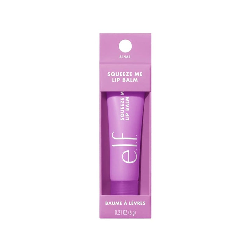 Nourishing e.l.f. Squeeze Me Lip Balm Grape flavor 6g