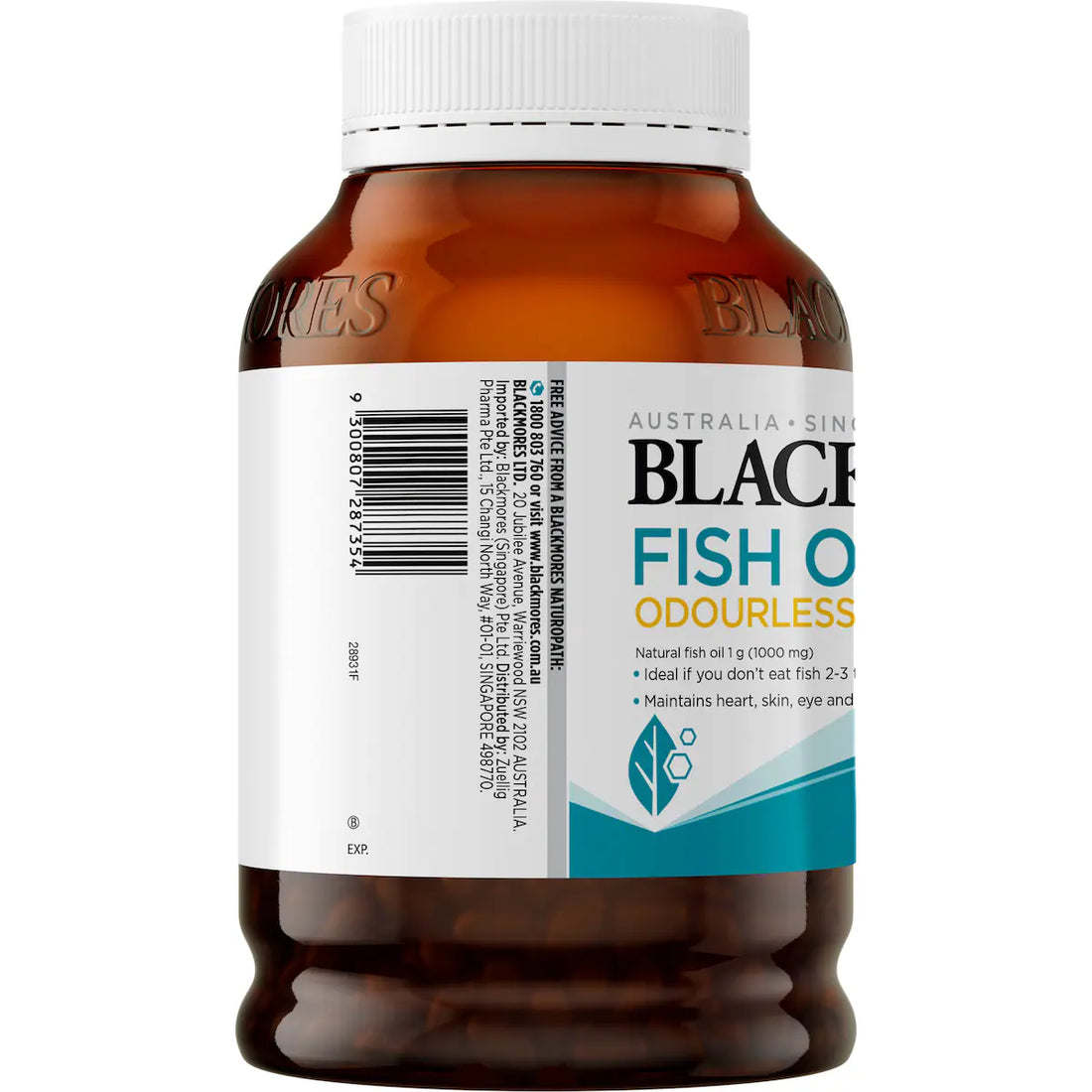 nd a clear cap, showcasing high-quality fish oil for heart and brain health.