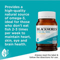 Blackmores Odourless Fish Oil 1000mg Omega-3 Capsules 200 pack bottle – premium omega-3 supplement supporting heart, brain, and joint health.