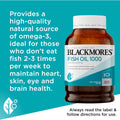 Blackmores Fish Oil 1000mg Omega-3 Capsules 400 pack – High-quality omega-3 supplement for heart and brain health.