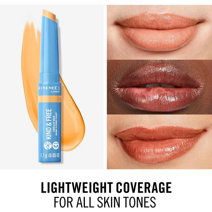 Rimmel Kind & Free Tinted Lip Balm 001 Air Storm moisturizing lip color