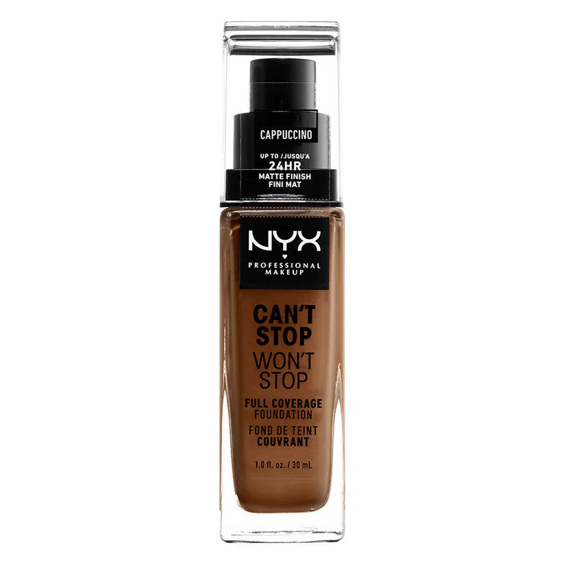 NYX Can’t Stop Won’t Stop Full Coverage Foundation Cappuccino 30ml