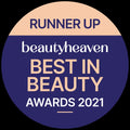 Badge for 'Runner Up' in 'Best in Beauty' awards by beautyheaven 2021
