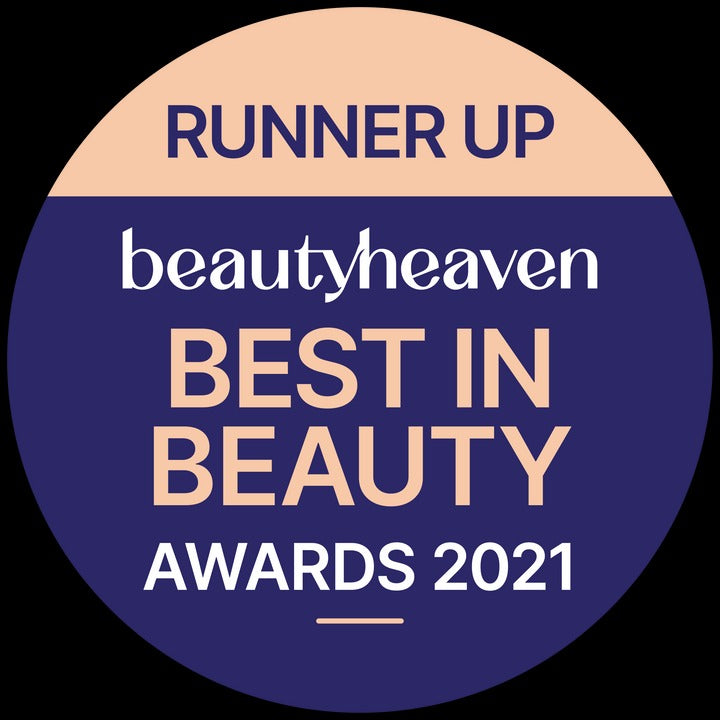 Badge for 'Runner Up' in 'Best in Beauty' awards by beautyheaven 2021