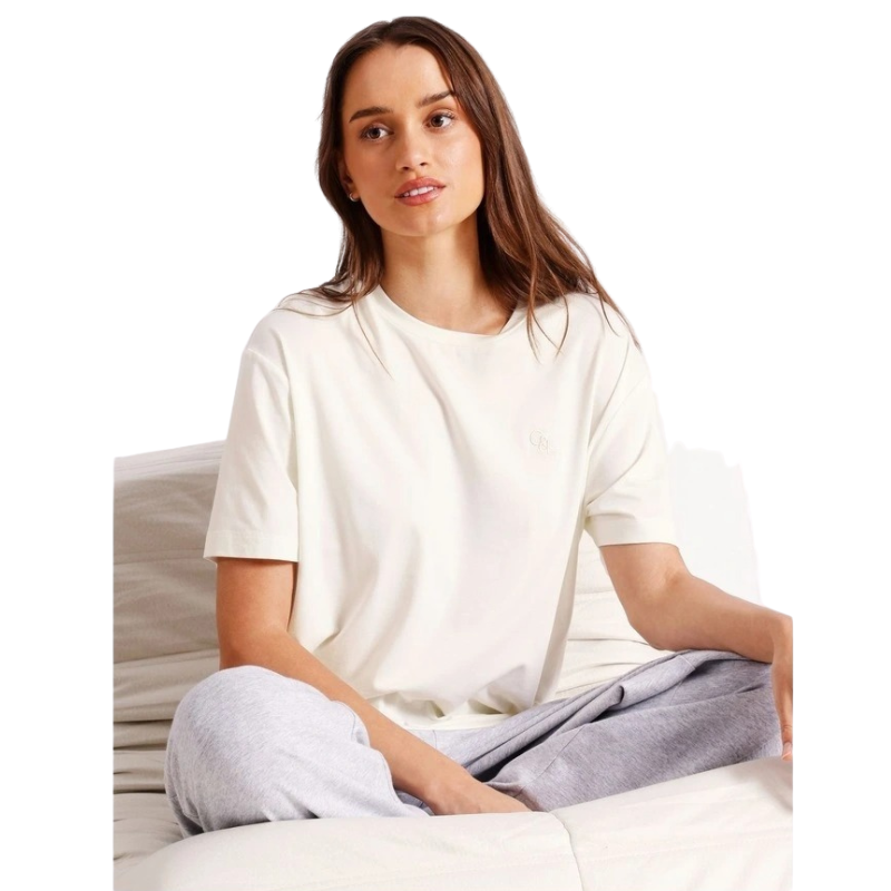 Chloe & Lola oversized crew neck top in soft modal-cotton blend.