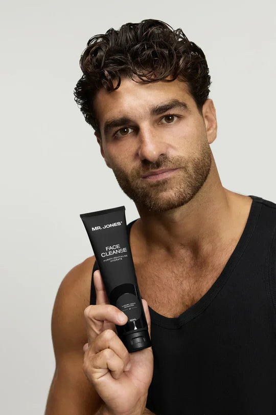 Face Cleanser for Men in sleek packaging designed for deep cleansing, hydrating, and refreshing men’s skin.