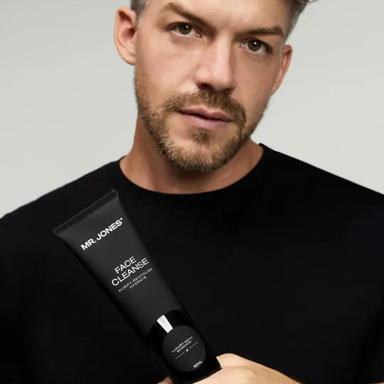 Face Cleanser for Men in sleek packaging designed for deep cleansing, hydrating, and refreshing men’s skin.