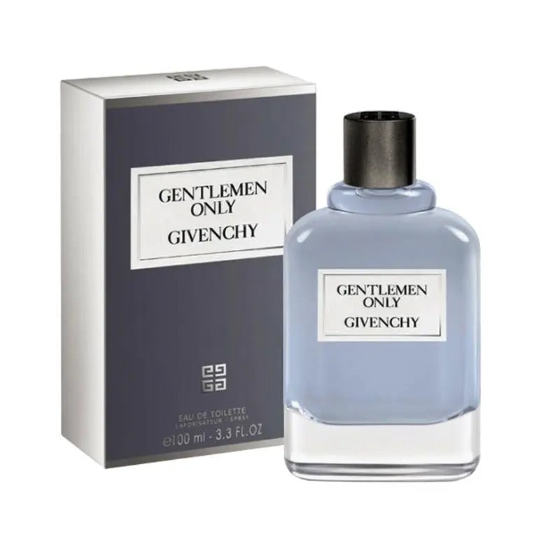 Givenchy Gentlemen Only perfume bottle and packaging on a white background