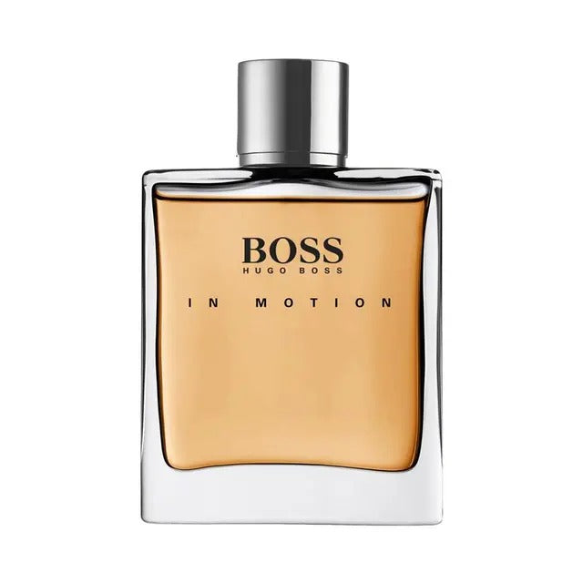 Hugo Boss In Motion Eau de Toilette 100ml round silver bottle with modern design
