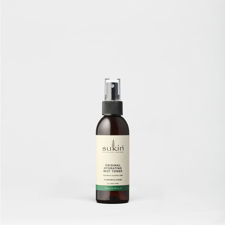 Sukin Original Hydrating Mist Toner bottle on a white background