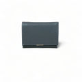 Elegant black genuine leather women’s wallet and card holder with secure locker — stylish and premium accessory by LeatherLuxe