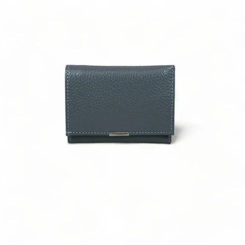 Elegant black genuine leather women’s wallet and card holder with secure locker — stylish and premium accessory by LeatherLuxe
