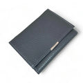 Elegant black genuine leather women’s wallet and card holder with secure locker — stylish and premium accessory by LeatherLuxe