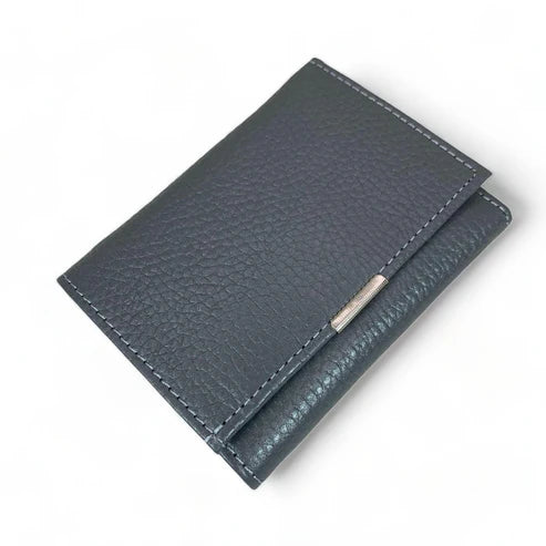 Elegant black genuine leather women’s wallet and card holder with secure locker — stylish and premium accessory by LeatherLuxe