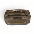 Beige leather women's handbag with shoulder strap — elegant satchel for everyday and formal occasions.