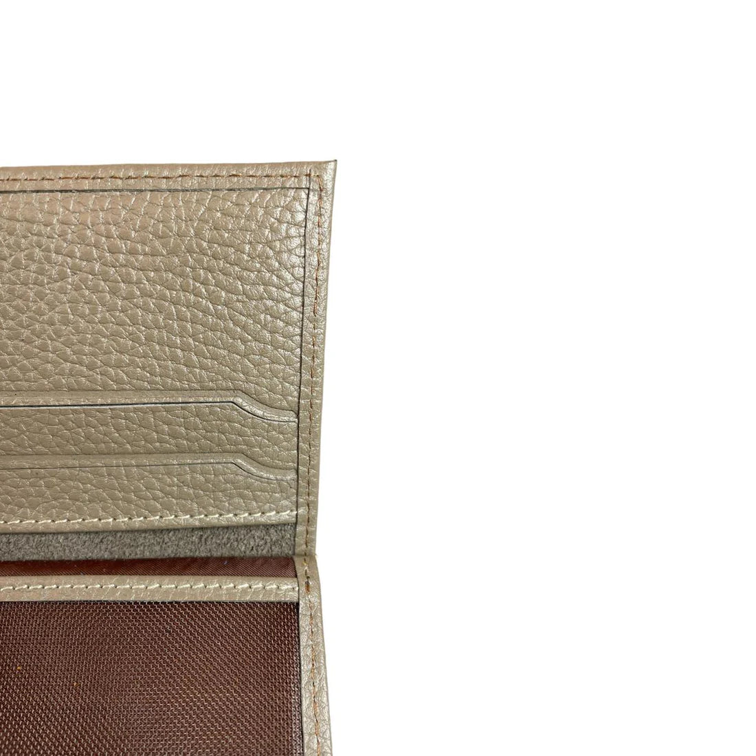 LeatherLuxe genuine leather card holder wallet in premium finish, showcasing sleek minimalist design and multiple card slots.