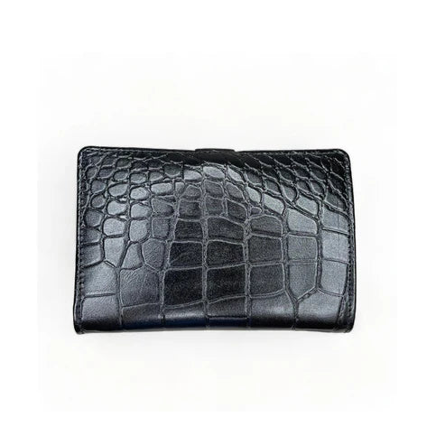 LeatherLuxe Black Genuine Leather Wallet with Card Holder – Premium Men’s Slim Bifold Wallet