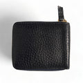 LeatherLuxe genuine leather wallet with zip closure — sleek brown card holder made from premium full-grain leather, designed for men and women for secure everyday use.