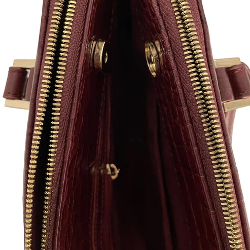 LeatherLuxe premium red leather office bag for professionals, stylish shoulder bag with sleek design, durable craftsmanship, and elegant finish.