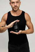 Mr Jones Men’s Hair, Face and Body Wash in sleek black packaging designed for all-in-one cleansing and grooming