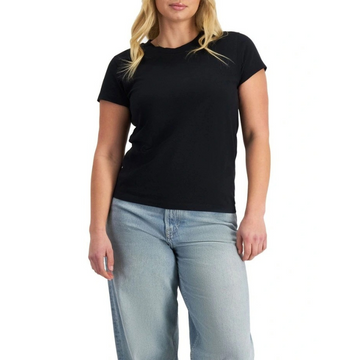 Classic crew tee made from 100% cotton with soft jersey fabric, midweight comfort, and timeless everyday style