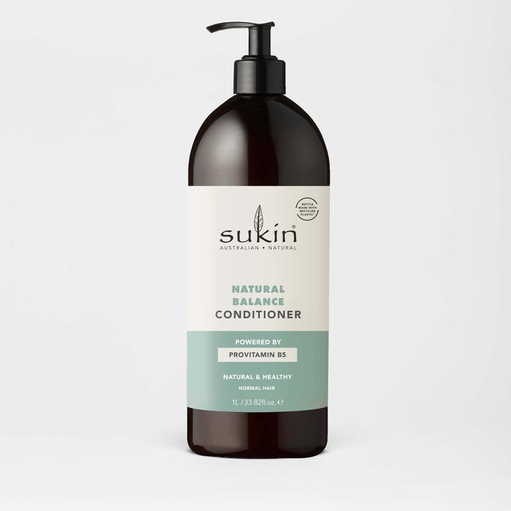 Sukin Natural Balance Conditioner bottle on a light gray background