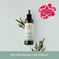 Sukin hair care product bottle with green leaves on a light gray background, featuring GlossyStar Awards 2021 winner badge.