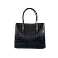 LeatherLuxe black women's leather handbag – premium shoulder and crossbody bag with elegant design and durable stitching