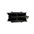 LeatherLuxe black women's leather handbag – premium shoulder and crossbody bag with elegant design and durable stitching